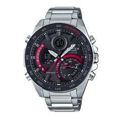 卡西欧手表 EDIFICE 艾迪斐斯人造蓝宝石玻璃镜面 高亮度全自动LED双重照明 蓝牙防水运动商务男表ECB-900YDB