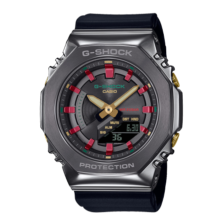 卡西欧手表 G-SHOCK 八边形表框设计 圣诞主题配色表款 防水防震运动表GM-S2100CH-1APR