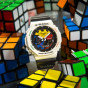 卡西欧手表 G-SHOCK  Rubik's Cube联名款  外观八角形结构 配备可替换表圈  防水防震运动男表GAE-2100RC-1APR