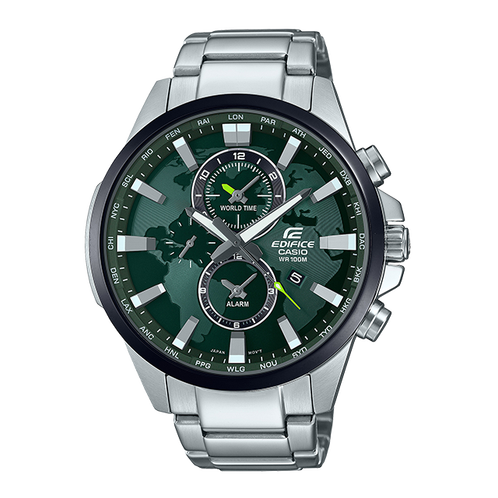 卡西欧手表 EDIFICE  艾迪斐斯3D世界地图设计   商务休闲防水男表EFR-303