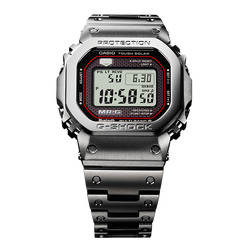 卡西欧手表 G-SHOCK MR-G系列 “极"系列 日本山形工厂高端生产线 工匠技艺 防水防震六局电波太阳能动力男表MRG-B5000D-1DR