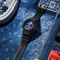 卡西欧手表 G-SHOCK  “蓝色腰果花”硬碰硬主题系列  防震防水表款AWG-M100SBP-1APR