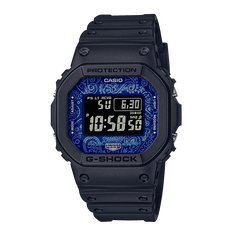 卡西欧手表 G-SHOCK “蓝色腰果花”硬碰硬主题系列  防震防水表款GW-B5600BP-1PR