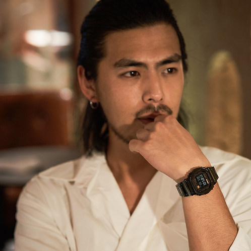 卡西欧手表 G-SHOCK  MR-G系列 “青墨"主题 日本山形工厂高端生产线 工匠技艺 防水防震六局电波太阳能动力男表MRG-B5000BA-1DR