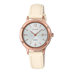 卡西欧手表 SHEEN 施华洛世奇仿水晶点缀 防水优雅女表SHE-4533PGL