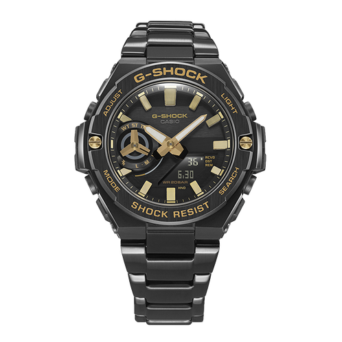 卡西欧手表 G-SHOCK  “黄金时代”黑金系列 防水防震运动表款GST-B100GB/B400GB/B500BD