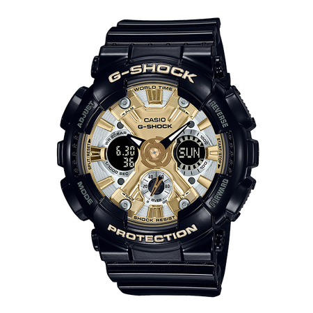 卡西欧手表 G-SHOCK 【明星同款】“黄金时代”黑金系列 防水防震运动表款GMA-S110GB/GMA-S120GB