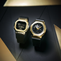 卡西欧手表 G-SHOCK  女性系列 “黄金时代”新黑金系列 限量飞盘赠品 金属表盘 防水防震运动表款GM-S5600GB/GM-S2100GB