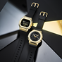 卡西欧手表 G-SHOCK  女性系列 “黄金时代”新黑金系列 限量飞盘赠品 金属表盘 防水防震运动表款GM-S5600GB/GM-S2100GB