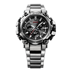 卡西欧手表 G-SHOCK MT-G系列人造蓝宝石玻璃镜面 全新快拆表带设计 蓝牙连接防水防震六局电波太阳能动力运动男表MTG-B3000D-1APR