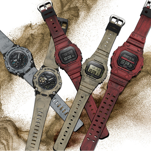 卡西欧手表 G-SHOCK  SAND LAND户外主题系列 防水防震运动表款GW-B5600SL/GA-2200SL/GX-56SL