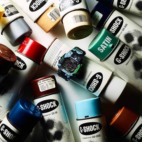 卡西欧手表 G-SHOCK  STREET SPIRIT系列 街头涂鸦设计主题 防水防震运动表款DW-5000SS/GA-110SS/GX-56SS/GM-5600SS/GM-2100SS
