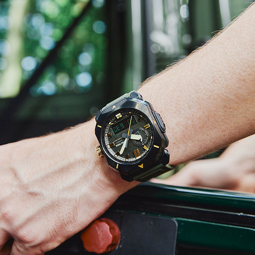 卡西欧手表 PRO TREK  FieldSurvivor系列  防水太阳能动力六局电波运动表款PRW-6900