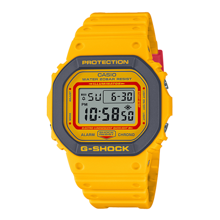 卡西欧手表 G-SHOCK 复古风格 90年代经典配色 防水防震运动表款GA-110Y/DW-5610Y