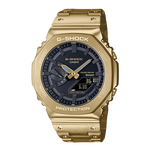 卡西欧手表 G-SHOCK 全金属系列 防水防震蓝牙连接太阳能动力运动表GM-B2100GD-9APRT