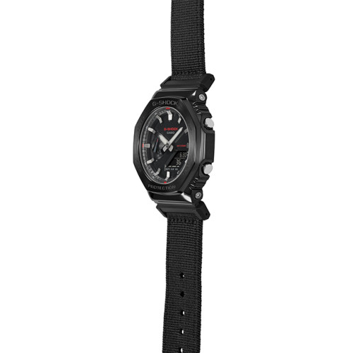 卡西欧手表 G-SHOCK  八边形表框设计 编织表带系列 配备赠品 防水防震运动男表GM-2100C
