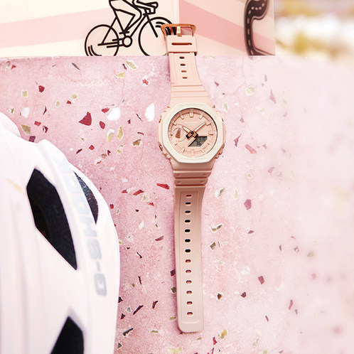 卡西欧手表 G-SHOCK  潮流PINK系列 合作/联名款 特殊礼盒包装 防水防震运动表款GA-2110SL/DW-5610SL