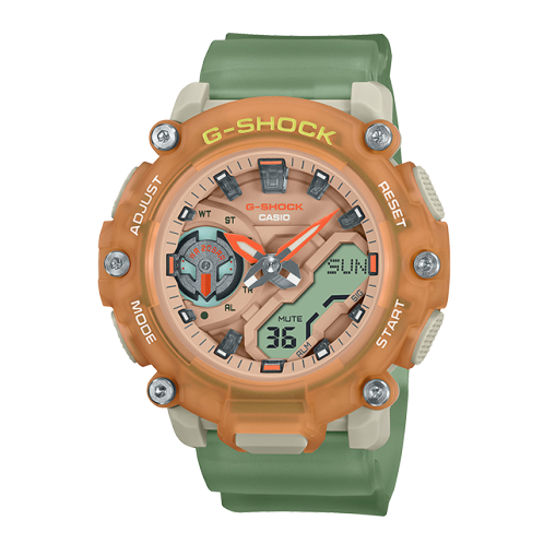卡西欧手表 G-SHOCK  “宁静的户外色彩”主题 防水防震运动表款GMA-S2200PE