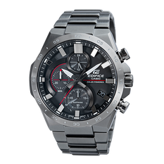 卡西欧手表 EDIFICE 艾迪斐斯人造蓝宝石玻璃镜面  太阳能动力防水商务男表EFB-690