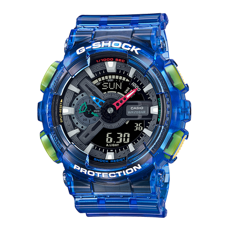 卡西欧手表 G-SHOCK 半透明系列 复古未来感 防水防震运动表款GA-110JT-2APR