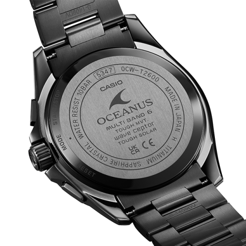 卡西欧手表 OCEANUS  海神系列强韧机芯人造蓝宝石玻璃镜面防水六局电波太阳能表款OCW-T2600JB/OCW-T2600J