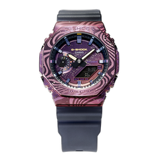 卡西欧手表 G-SHOCK 中国航天·太空创想联名款 银河主题 特殊礼盒包装 金属表壳 防水防震运动表款GM-2100MWG-1APFY