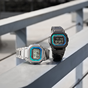 卡西欧手表 G-SHOCK  经典系列 彩虹色点缀设计 防震防水蓝牙连接六局电波太阳能动力运动男表GMW-B5000PC/BPC