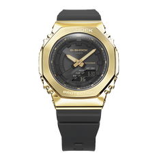 卡西欧手表 G-SHOCK 【明星同款】女性系列 “黄金时代”新黑金系列 金属表盘 防水防震运动表款GM-S5600GB/GM-S2100GB
