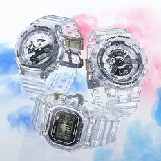 卡西欧手表 G-SHOCK 40周年透明系列礼盒套装 特殊背刻 防水防震运动表款GS-40