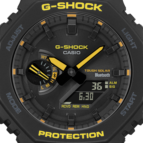 卡西欧手表 G-SHOCK  Caution Yellow系列 黑黄色彩搭配 防震防水运动表款GA-100CY/GA-700CY/GA-B001CY/GW-B5600CY/GA-B2100CY