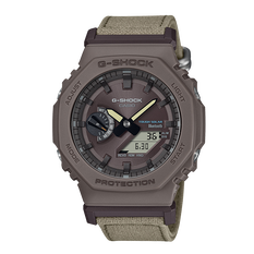卡西欧手表 G-SHOCK 极简八边形表盘设计 双显轻薄表款 防水防震太阳能动力蓝牙连接运动男表GA-B2100CT