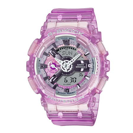 卡西欧手表 G-SHOCK 透明表款 防水防震运动女表GMA-S110VW