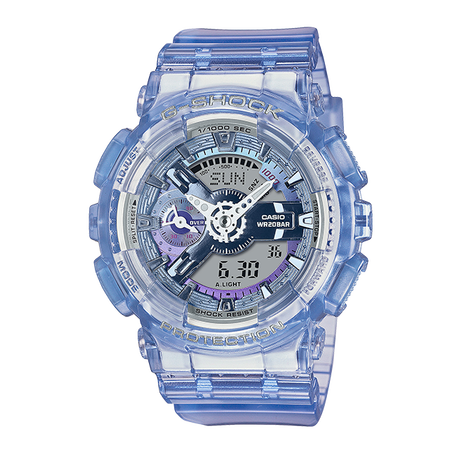 卡西欧手表 G-SHOCK 透明表款 防水防震运动女表GMA-S110VW