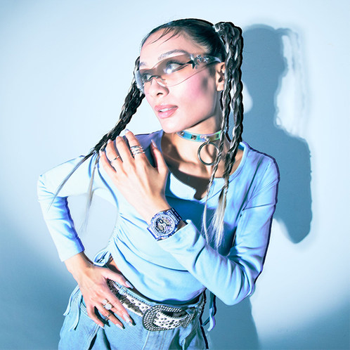 卡西欧手表 G-SHOCK  透明表款 防水防震运动女表GMA-S110VW