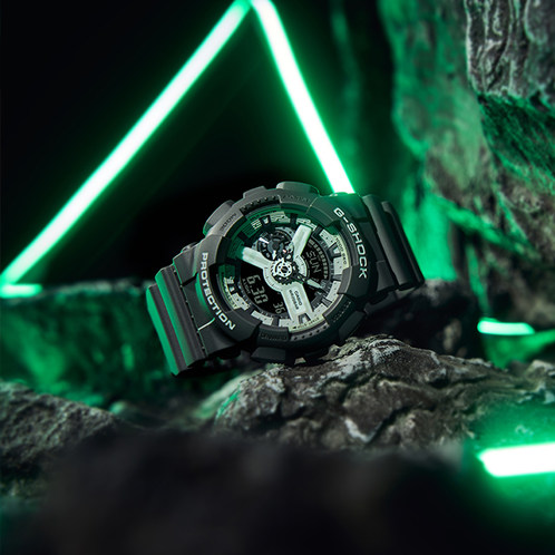 卡西欧手表 G-SHOCK  HIDDEN GLOW系列 时尚风格 潮流设计 防水防震运动男表DW-6900HD/GA-110HD/GA-2000HD