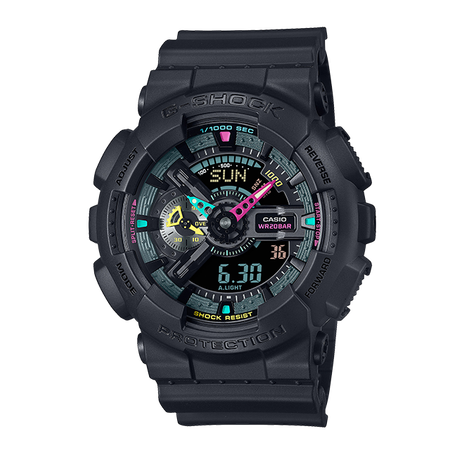 卡西欧手表 G-SHOCK 虚拟未来电子设计 多彩霓虹色调 防水防震运动表款GA-110MF/GA-B2100MF/GA-700MF/GA-100MF