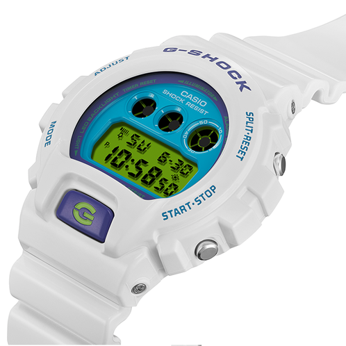 卡西欧手表 G-SHOCK  crazy colors彩色系列 25周年复刻版 防水防震运动表款DW-6900RCS