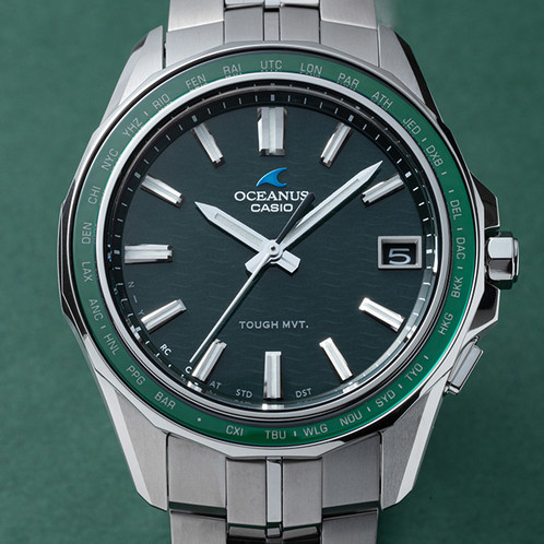 卡西欧手表 OCEANUS  海神系列 日本山形工厂高端生产线 简约三针设计 蓝牙连接防水六局电波太阳能表款OCW-S400