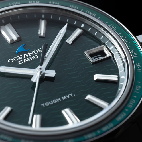 卡西欧手表 OCEANUS  海神系列 日本山形工厂高端生产线 简约三针设计 蓝牙连接防水六局电波太阳能表款OCW-S400