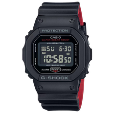 卡西欧手表 G-SHOCK 双色成型表带经典原型配色运动防水手表DW-5600UHR/GA-110HR/GA-400HR