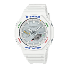 卡西欧手表 G-SHOCK ONE-TONE系列 八边形表盘设计 防水防震太阳能动力蓝牙连接运动表款GA-B2100FC-7APR