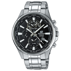 卡西欧手表 EDIFICE 艾迪斐斯商务男士世界时间时尚防水手表EFR-304