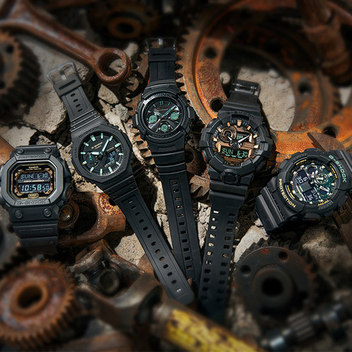 卡西欧手表 G-SHOCK  【新品】錆色系列 防水防震表款GA-100RC/GA-2100RC/GA-700RC/GX-56RC/AWG-M100RC