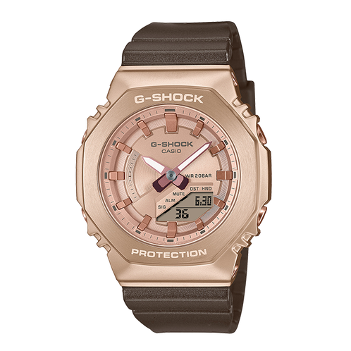 卡西欧手表 G-SHOCK  "奢华旅行"主题 海滩度假风尚 金属表头 防水防震运动表款GM-S2100CB/CW