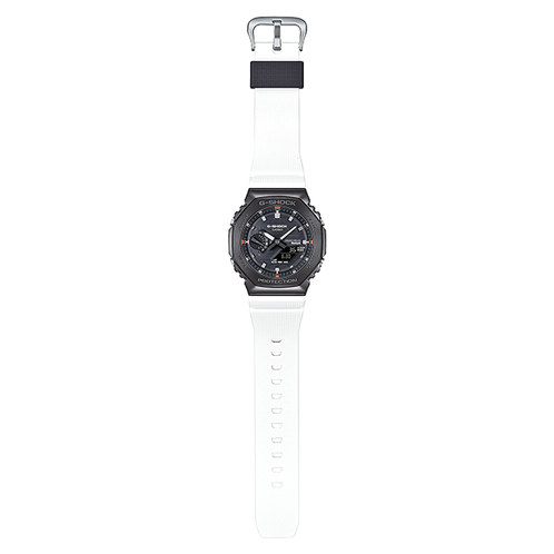 卡西欧手表 G-SHOCK  八边形表框设计 金属表头 防水防震蓝牙连接太阳能动力运动男表GBM-2100