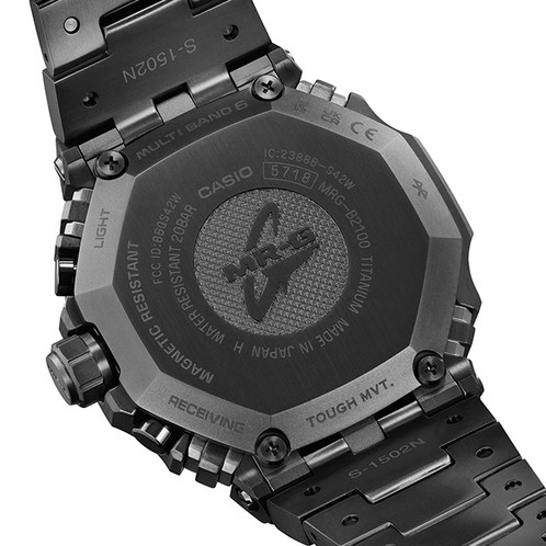 卡西欧手表 G-SHOCK  MR-G系列 山形工厂高端生产线 工匠技艺 防水防震六局电波蓝牙连接太阳能动力男表MRG-B2100B-1ADR