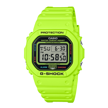 卡西欧手表 G-SHOCK 夏日配色 防水防震运动表款DW-5600EP