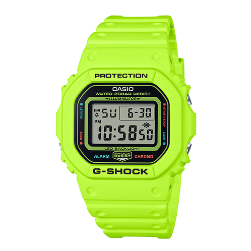 卡西欧手表 G-SHOCK  夏日配色 防水防震运动表款DW-5600EP