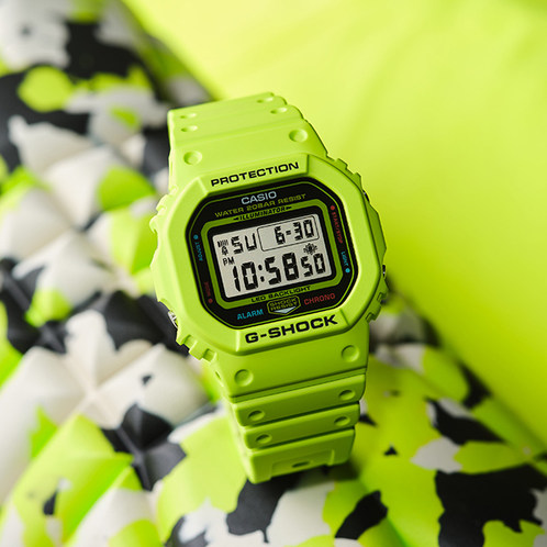 卡西欧手表 G-SHOCK  夏日配色 防水防震运动表款DW-5600EP