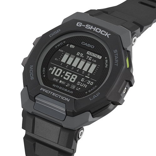 卡西欧手表 G-SHOCK  G-SQUAD系列 防水防震蓝牙连接运动表款GBD-300